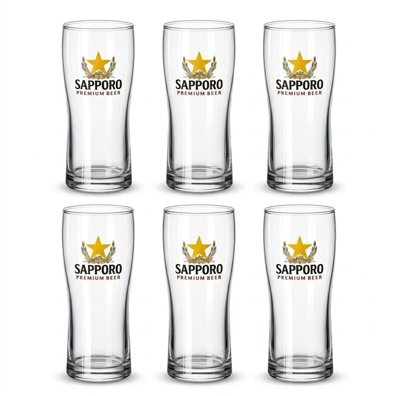 Set 6 bicchieri birra da 200ml. - Sapporo